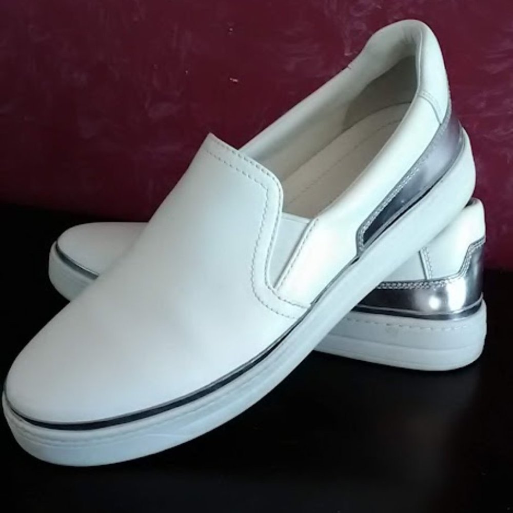 Prada Slip On Sneakers with Silver Trim - Picture 2 of 4